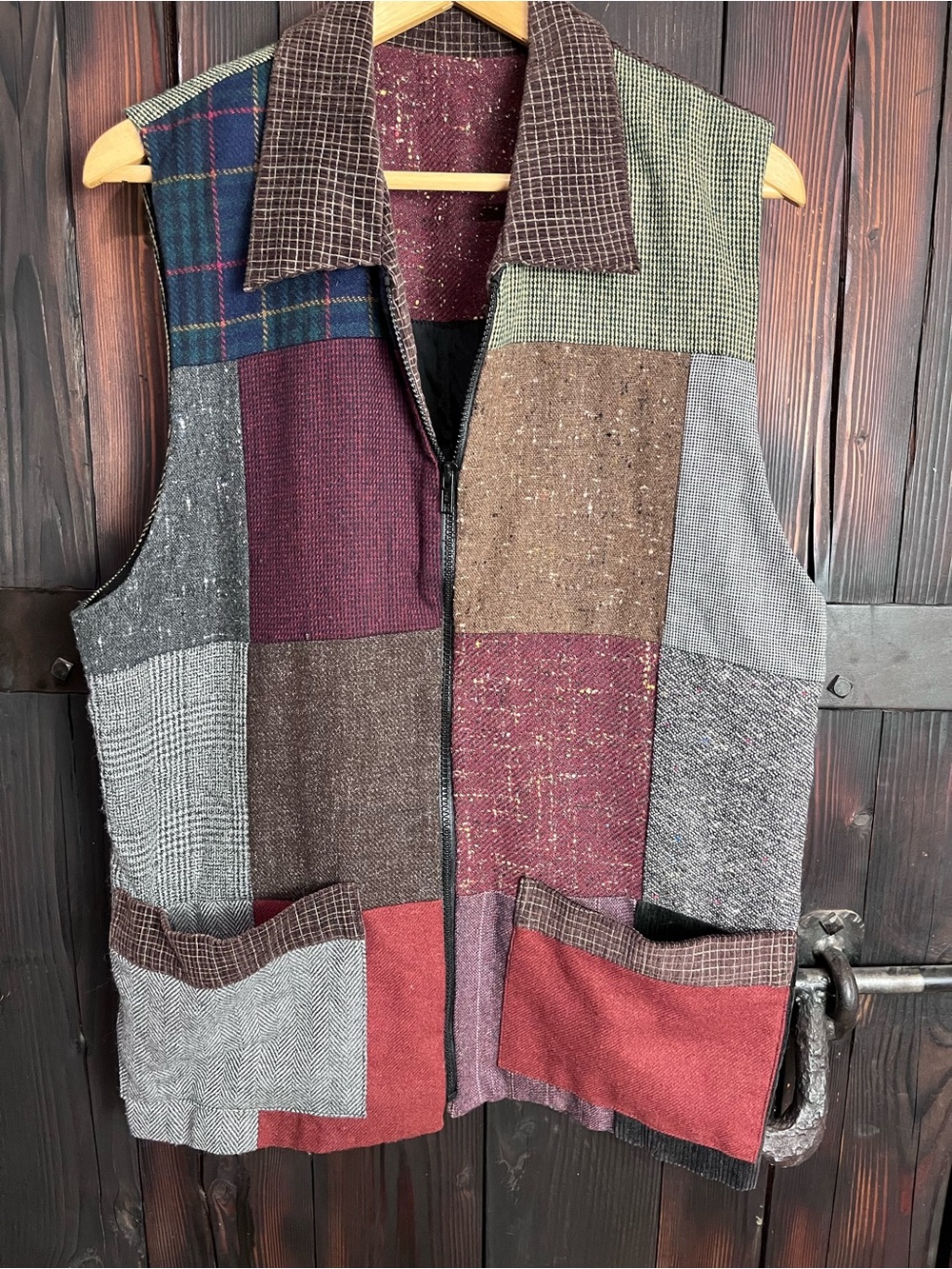 Vintage Patchwork Vest - Multicolor